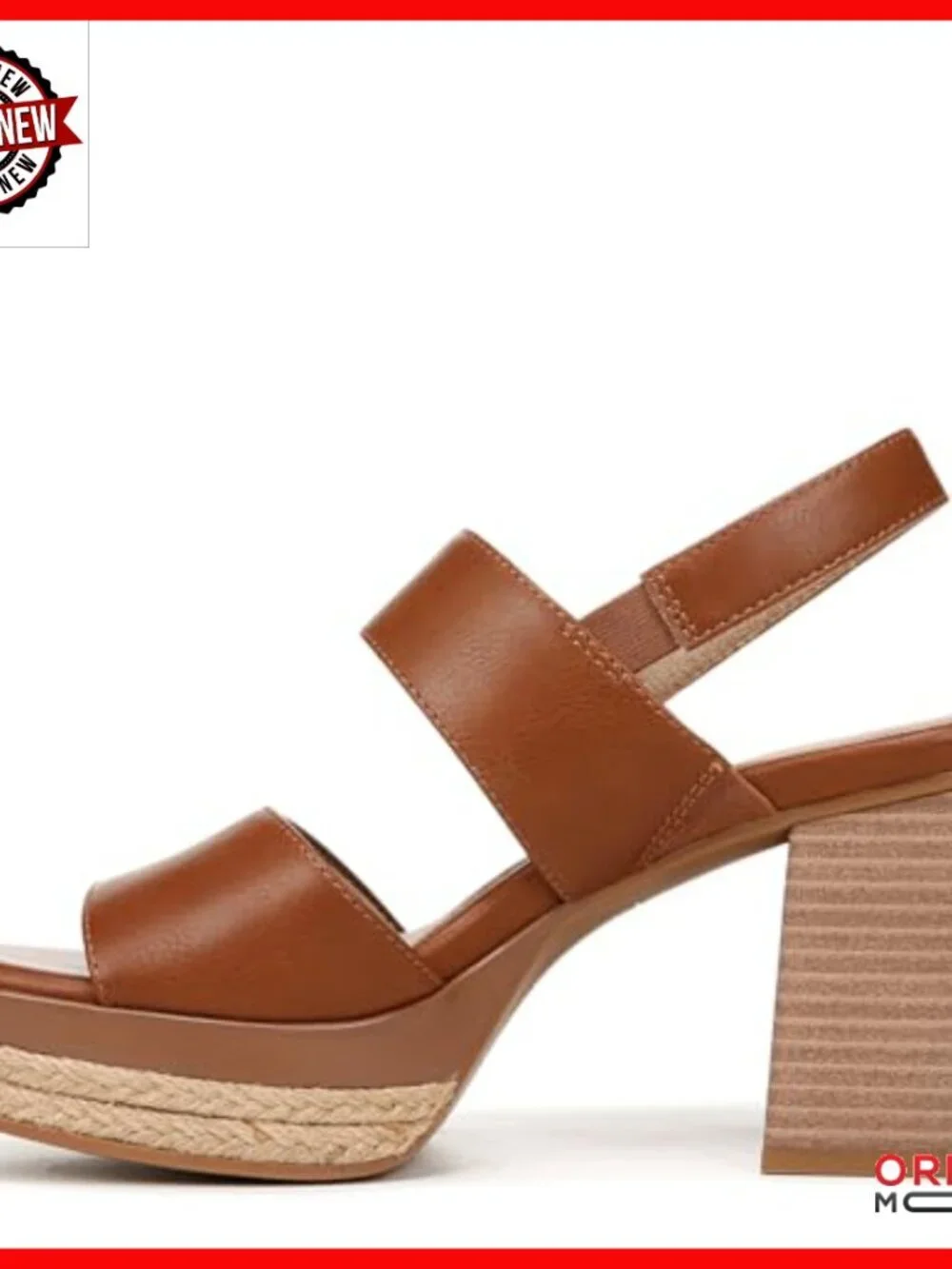 Slingback Heeled Sandals with Arch Support Platform Espadrille Details